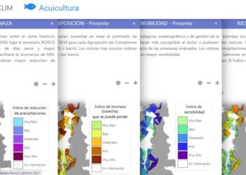 Mapas de riesgo climatico para la acuicultura disponibles para descarga