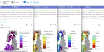 Mapas de riesgo climatico para la acuicultura disponibles para descarga