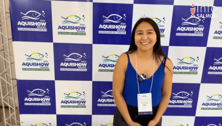 Camila Almonacid, Subgerente general de Maestranza Indumetal en Aquishow Brasil 2024.