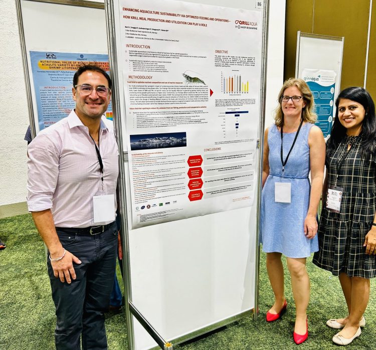 Equipo de Aker BioMarine presente en el encuentro. Créditos Aker BioMarine.