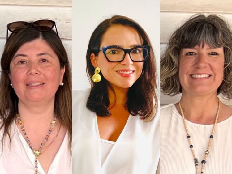 De izquierda a derecha: Dra. Marcela Lara, Dra. Javiera Cornejo y Dra. Alicia Gallardo. Créditos FAVET.