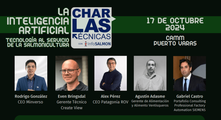 InfoSALMON anuncia variado programa de 3ra Charla Técnica: IA al servicio de la Salmonicultura