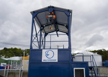 Multifeeder instala alimentadores en Piscicultura Lago Sofía