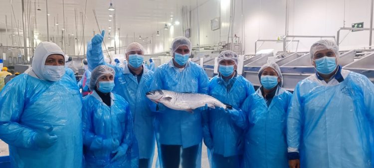 Empresas socias de SalmonChile reciben al Gobernador Regional de Los Lagos en recorrido por plantas salmoneras