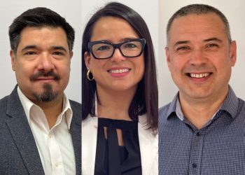 De izquierda a derecha: Dr. José Manuel Yáñez, Dra. Javiera Cornejo y Dr. Jurij Wacik. Créditos: Favet.