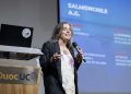 Marcela Bravo, gerente de Estudios y Proyectos de SalmonChile. Créditos: Centro de Innovación Regional Los Lagos.