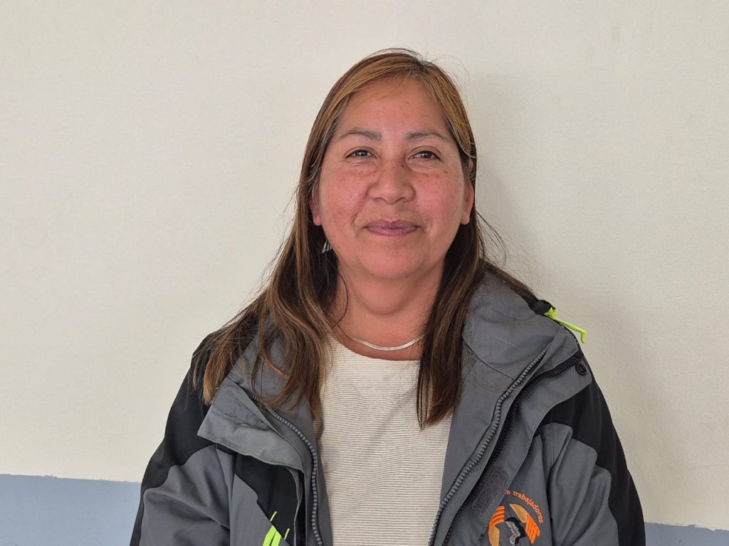 Miriam Chávez: Dirigenta de la Multisindical de Trabajadores del Salmón. Créditos: Cedida