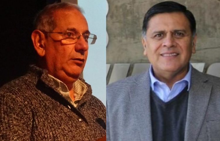 Dr. Patricio Dantagnan y el profesional, Samuel Valdebenito. Créditos: InfoSALMON y Veterquimica, respectivamente.