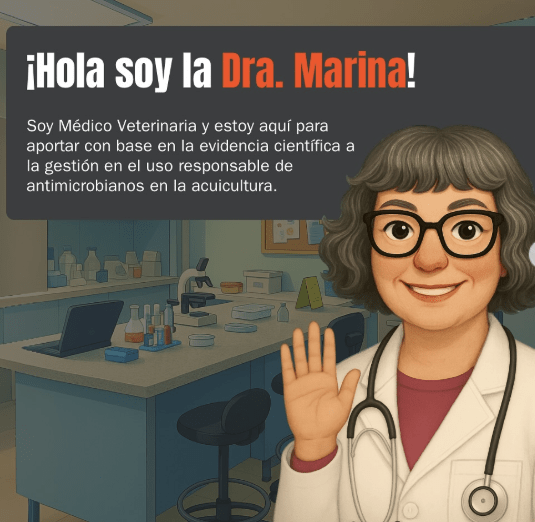 Centro CASA OMSA presenta a la Dra. Marina: Nuevo avatar para la promoción de la sanidad animal acuática