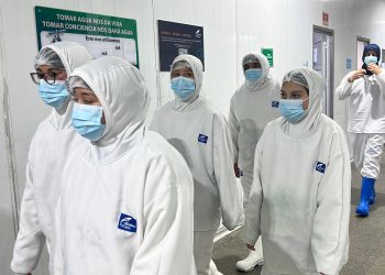 Estudiantes del Liceo Polivalente de Queilen conocen procesos productivos en planta de Marine Farm