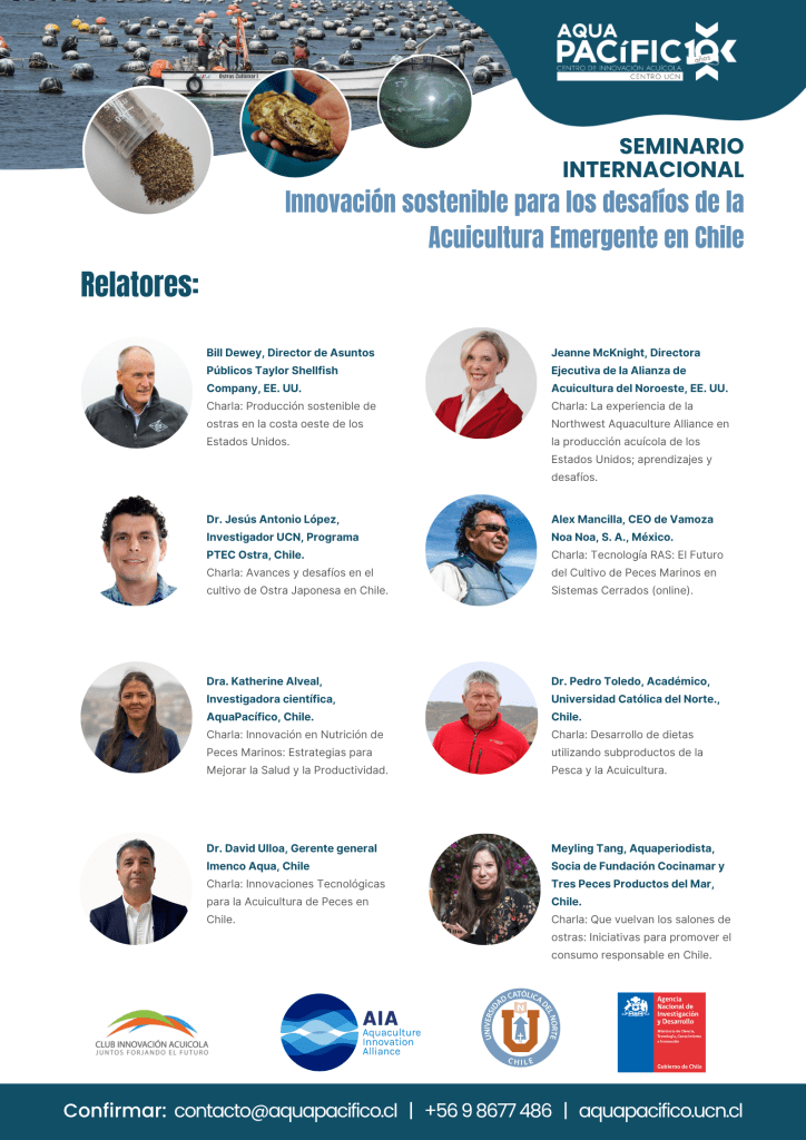 Seminario Internacional “Innovación sostenible para los desafíos de la Acuicultura Emergente en Chile