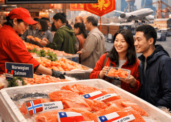 China consolida su protagonismo: envíos de salmón chileno se disparan y replican tendencia de Noruega