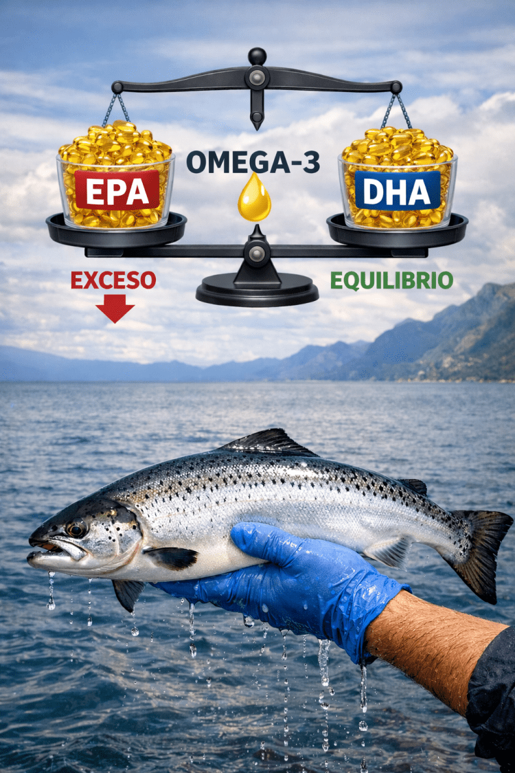 El límite del EPA: el salmón necesita equilibrio —y no exceso— de omega-3 en su dieta