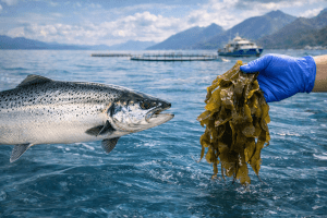 Algas fermentadas en la dieta del salmón: un impulso natural a la defensa antioxidante e inmune