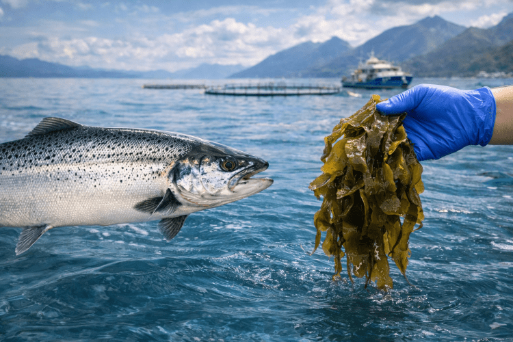 Algas fermentadas en la dieta del salmón: un impulso natural a la defensa antioxidante e inmune