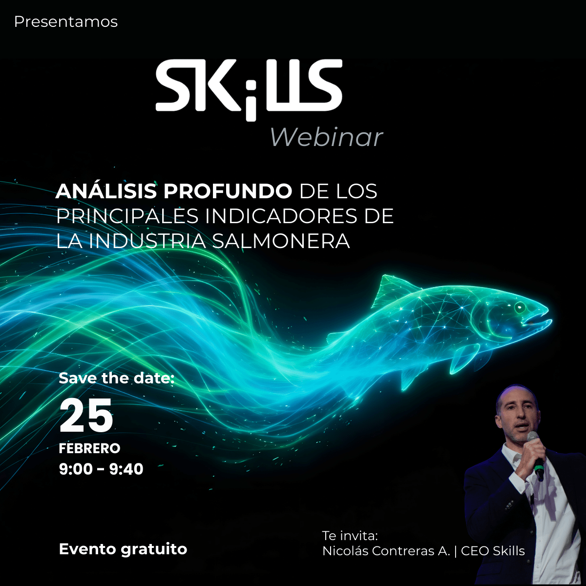 Skills lanza “Skills Webinars”, un ciclo abierto de análisis de datos para la industria salmonera