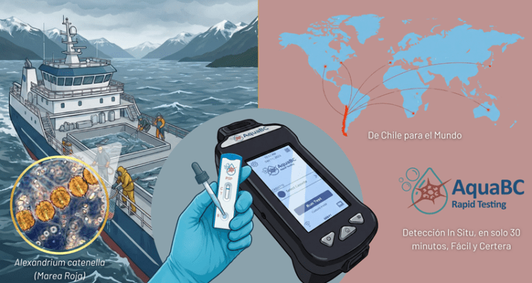 Detección de veneno paralizante (y Alexandrium cetenella) rápida, eficiente y ahora producida desde Chile para el mundo