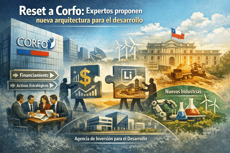 Reset a Corfo: expertos proponen nueva arquitectura para el desarrollo
