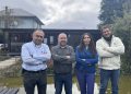 De izquierda a derecha: Cristián Uribe, Joaquín Piña, Sandra Arcos y Alejandro Pino. Créditos: Tecnovax,