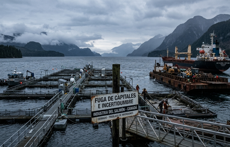 Canadá: fuga de capitales e incertidumbre en la industria del salmón