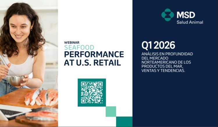 Webinar abordará desempeño del seafood en el retail de Estados Unidos durante el primer trimestre 2026