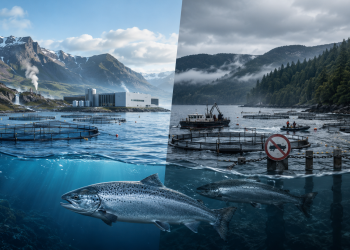 Islandia reabre el debate global: cultivo en tierra y en mar avanzan juntos mientras Canadá restringe la salmonicultura oceánica