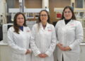 El equipo de científicas de la UCSC y el centro CIBAS desarrollará un sistema de filtración hídrica a partir del carbonato de calcio de las conchas de desecho de la mitilicultura chilena. Foto: UCSC