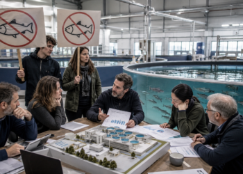 ¿Del «No al salmón» al «Financien el salmón»? Activistas buscan US$2.000 millones para cultivo en tierra