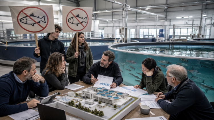 ¿Del «No al salmón» al «Financien el salmón»? Activistas buscan US$2.000 millones para cultivo en tierra
