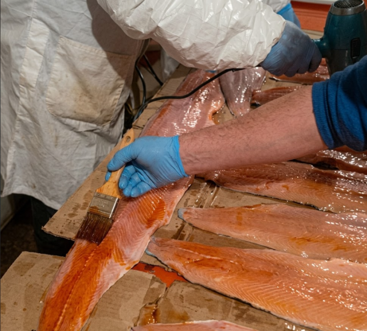 Video revela uso de «maquillaje» para salmones descompuestos en plantas clandestinas