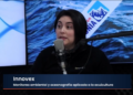 Carolina Medel, coordinadora científica de Innovex, conversando sobre el fenómeno de El Niño en el programa Salmón en la Patagonia.