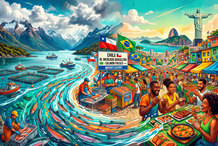 mercado del salmon chileno en brasil