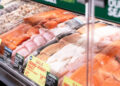 Supermercados con productos del mar.