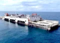 China acelera la acuicultura offshore con megaplataforma en Hainan. Foto: newatlas