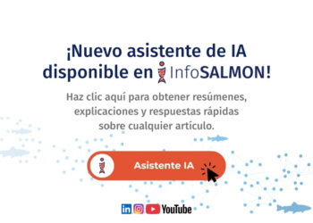 Captura de la interfaz web de InfoSALMON mostrando la nueva herramienta de asistente de inteligencia artificial para lecturas.