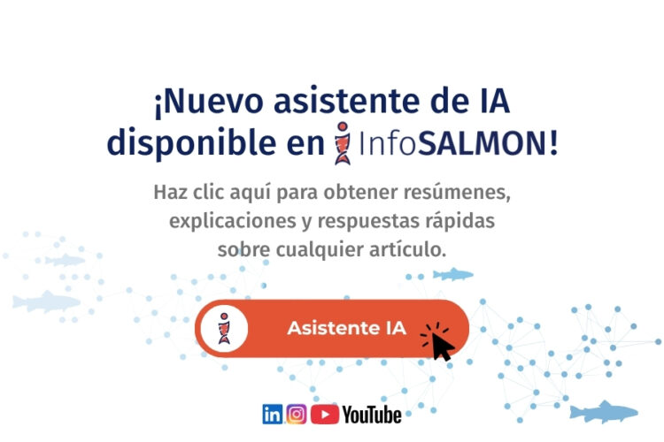 Captura de la interfaz web de InfoSALMON mostrando la nueva herramienta de asistente de inteligencia artificial para lecturas.