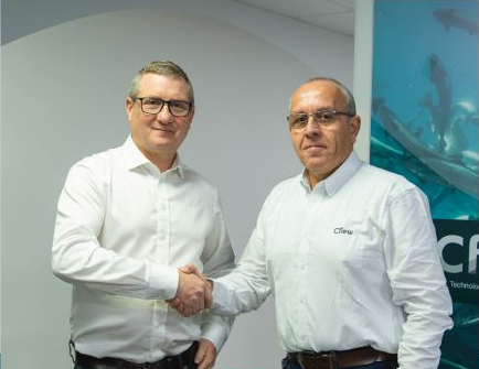 Tommy Møller, Managing Director de Cflow Chile, junto a Andrés Castillo, quien se incorpora a la compañía como Business Development – RAS & Aquaculture Systems.