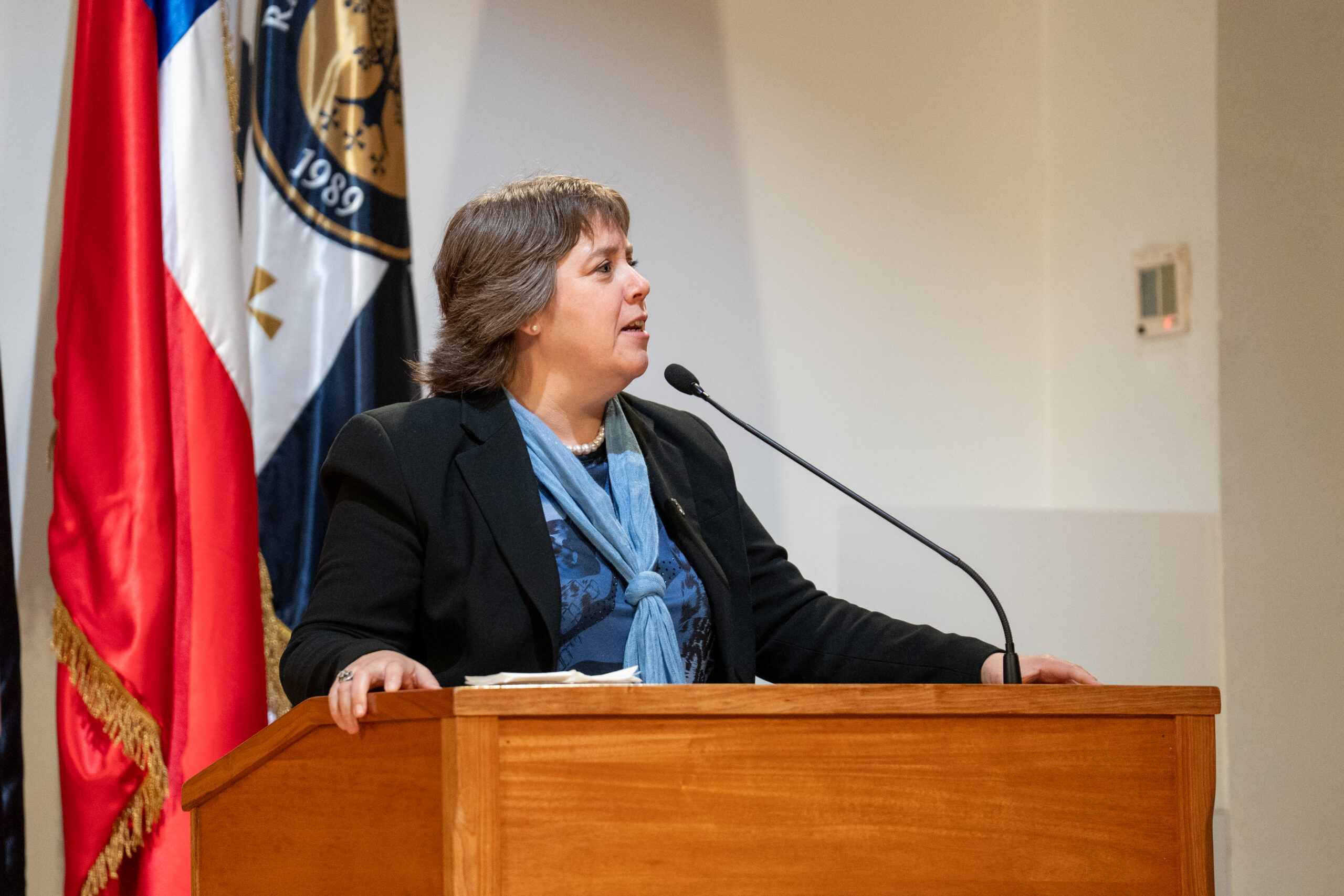 Loreto Seguel durante la presentación del Reporte de Impacto Sostenible del Consejo del Salmón.