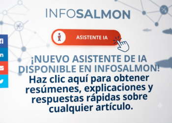 Captura de la interfaz web de InfoSALMON mostrando la nueva herramienta de asistente de inteligencia artificial para lecturas.