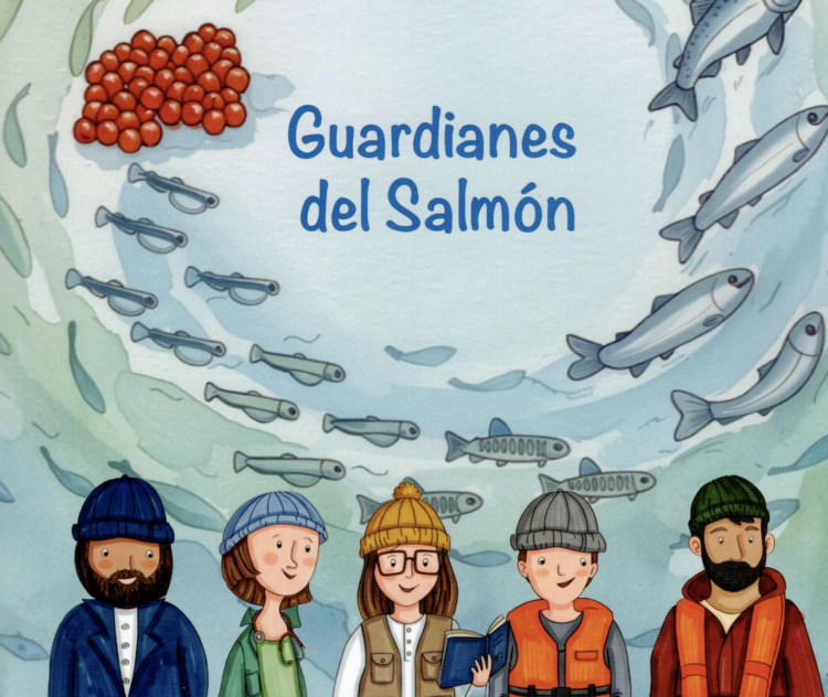 Portada del libro presentado por Salmones Aysén