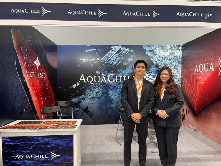 AquaChile reforzó su presencia en Asia con nuevos productos de mayor valor agregado para Japón y el Sudeste Asiático, tras participar en ferias internacionales en Tokio y Ho Chi Minh City.. Foto: AquaChile