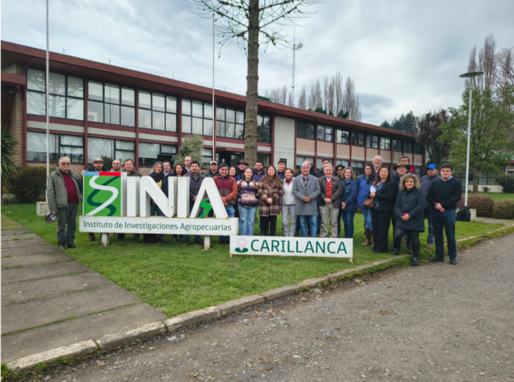 Agricultores y representantes de la industria acuícola durante la jornada técnica de lupino organizada por PTEC-INVA en INIA Carillanca.