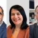 El coordinador del Área de Recursos Naturales, Ciencia y Tecnología de la Biblioteca del Congreso Nacional, Leonardo Arancibia, junto con los investigadores de INCAR², Dra. Jessica Fuentes y Dr. Ruben Avendaño-Herrera. Créditos: Cedida.