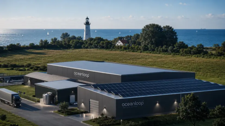 Instalaciones de sistemas de recirculación acuícola en tierra de Oceanloop con módulos raceway