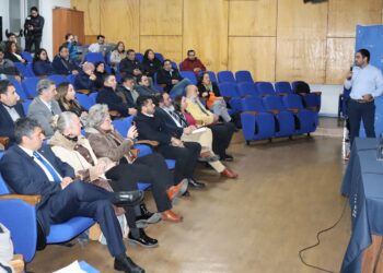Presentación de los resultados de ENADEL 2025 en Los Lagos ante representantes del sector público, privado y académico.