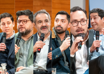 Representantes de las seis empresas que integran el Consejo del Salmón participaron en el conversatorio “Sostenibilidad: proyección de la salmonicultura del futuro”, realizado en la Universidad San Sebastián.