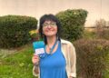 Dra. Sara M. Rodríguez, académica de la UCSC, durante su participación en el congreso Neobiota 2026 en Bruselas.
