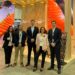 Equipo de AquaChile frente al stand de la compañía en Seafood Expo Asia 2026 en Singapur