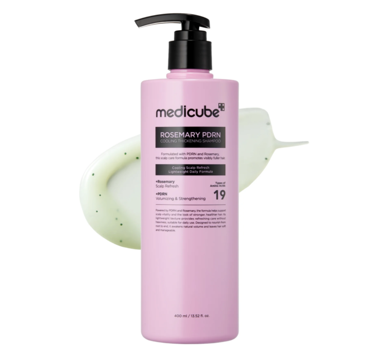 Champú Rosemary PDRN Cooling Thickening Shampoo de Medicube.