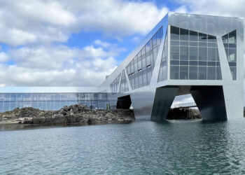 Sede central de la compañía acuícola STIM en Leknes, Noruega.